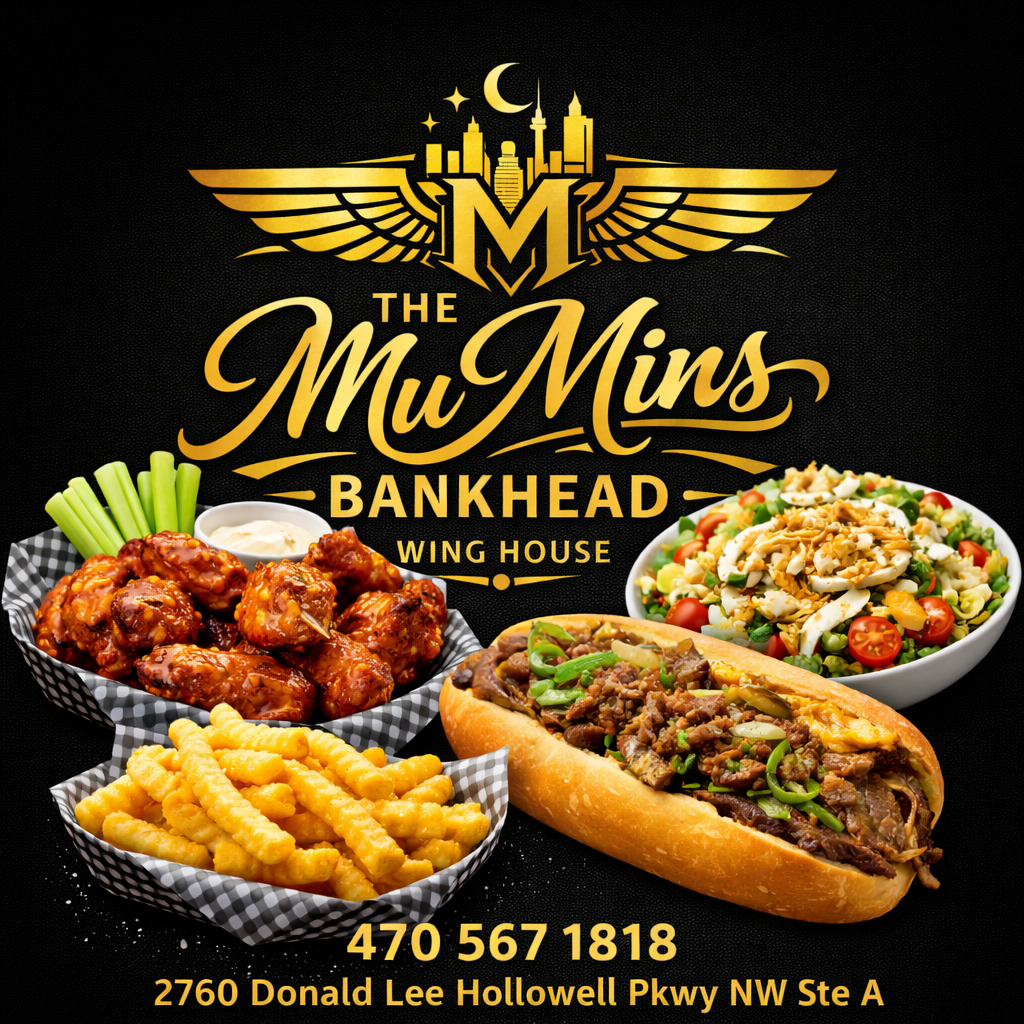 Halal wings, cheesesteak, salad and fries from The Mumin's Wing House
